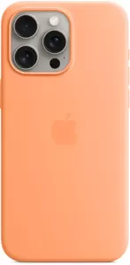 Чехол Apple MagSafe для iPhone 15 Pro Max, Силикон, свежая папайя