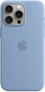 Чехол Apple MagSafe для iPhone 15 Pro Силикон, морозный голубой - MT1L3