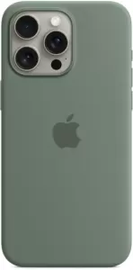Чехол Apple MagSafe для iPhone 15 Pro Силикон, Темно-зеленый - MT1J3