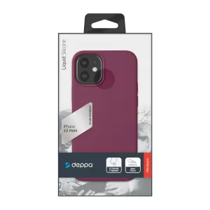 Чехол Deppa Liquid Silicone Case Burgundy (87787) для Apple iPhone 12 mini