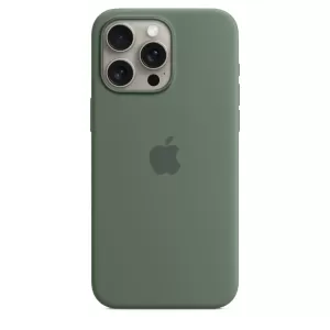 Apple Silicone Case with MagSafe iPhone 15 Pro Max Cypress (Зеленый)