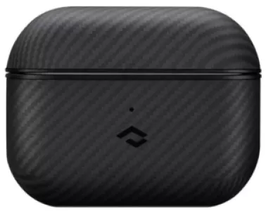 Чехол Pitaka MagEZ Case for AirPods Pro 2 поддерживает MagSafe, черно/серый (полоска)