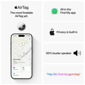 Трекер Apple AirTag 2 - го поколения комплект из 4 штук