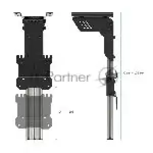 Потолочный кронштейн ONKRON CR1S для телевизора 10”- 40" складывающийся черный