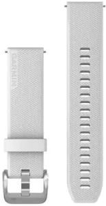 Ремешок Garmin Quick Release Band, 20 мм, White Silicone with Polished Silver Hardware