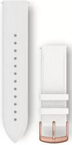 Ремешок Garmin Quick Release Band, 20 мм, White Italian Leather with Rose Gold Hardware