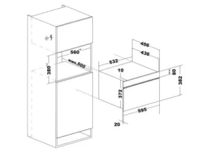Встраиваемая микроволновая печь Kuppersberg HMW 634 B
