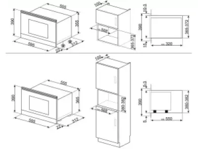 Встраиваемая микроволновая печь Smeg MP722PO