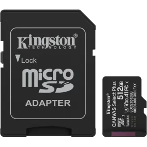 Карта памяти Kingston Canvas Select Plus 512GB MicroSD (SDCS3/512GB)