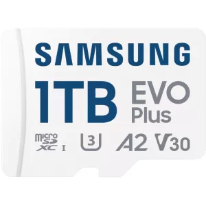 Карта памяти Samsung EVO Plus 1TB MicroSDXC Class 10/UHS-I U3 (MB-MC1T0SA)