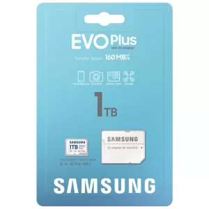 Карта памяти Samsung EVO Plus 1TB MicroSDXC Class 10/UHS-I U3 (MB-MC1T0SA)