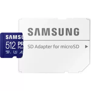 Карта памяти Samsung PRO Plus 512GB MicroSDXC Class 10/UHS-I U3 (MB-MD512SA)
