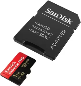 Карта памяти micro SDXC 1Tb Sandisk Extreme Pro UHS-I U3 V30 A2 + ADP (200/140 MB/s)