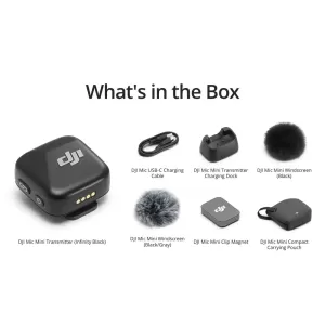 Микрофон DJI Mic Mini Transmitter Infinity Black + зарядка + чехол