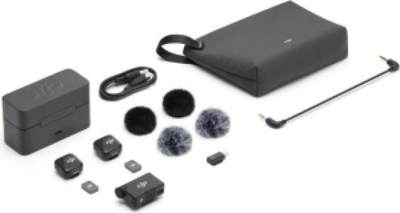 Беспроводной Микрофон DJI Mic Mini (2 TX + 1 RX + Charging Case), черный