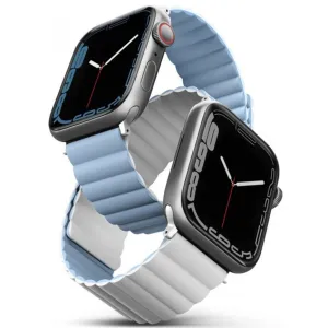 Ремешок Uniq Revix reversible Magnetic для Apple Watch 38/40/41 Голубой