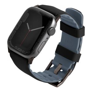 Ремешок Uniq для Apple Watch 49/45/44/42 mm Linus Airosoft silicone strap Черный
