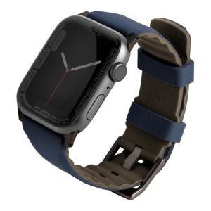 Ремешок Uniq для Apple Watch 49/45/44/42 мм Linus Airosoft silicone strap Синий