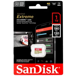 Карта памяти Sandisk Extreme, 1 ТБ MicroSDXC