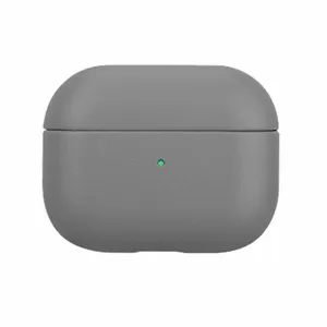 Чехол Kzdoo LuxCraft+ для AirPods 4 искусcтвенная кожа (серый)