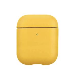 Чехол K-DOO Leather Case Lux Craft+ для Airpods 1/2, Желтый