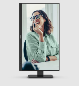 Монитор AOC 27" Q27P3CV, 16:9, IPS, QHD, 4ms, 350cd, 75Hz, HDMI, DP in, DP out, USB, USB-C, LAN, SPK, HAS