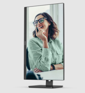Монитор AOC 27" Q27P3CV, 16:9, IPS, QHD, 4ms, 350cd, 75Hz, HDMI, DP in, DP out, USB, USB-C, LAN, SPK, HAS