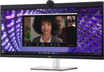 Монитор Dell 34" P3424WEB 3800R, 21:9, IPS, UHD, 5ms, 300cd, 60Hz, HDMI, DP, USB, USB-C, LAN, CAM, SPK, HAS