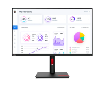 Монитор Lenovo 31.5" T32p-30, 16:9, IPS, UHD, 4ms, 350cd, 60Hz, HDMI, DP, USB, USB-C, LAN, HAS