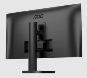 Монитор AOC 27" U27B3AF, 16:9, IPS, UHD, 4ms, 350cd, 60Hz, HDMI, DP, SPK, HAS