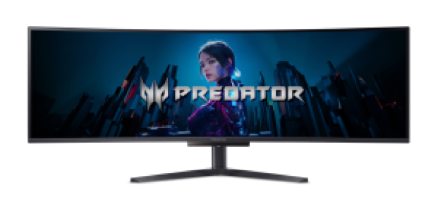 Монитор Acer Predator 49'' X49Xbmipphuzx 1800R, 32:9, QD-OLED, DQHD, 0,03ms, 250cd, 240Hz, HDMI, 2xDP, USB, USB-C, SPK, HAS