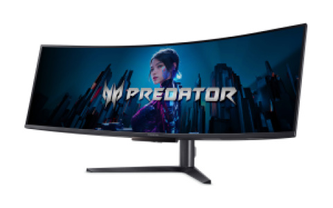 Монитор Acer Predator 49'' X49Xbmipphuzx 1800R, 32:9, QD-OLED, DQHD, 0,03ms, 250cd, 240Hz, HDMI, 2xDP, USB, USB-C, SPK, HAS
