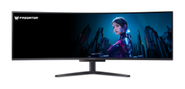 Монитор Acer Predator 49'' X49Xbmipphuzx 1800R, 32:9, QD-OLED, DQHD, 0,03ms, 250cd, 240Hz, HDMI, 2xDP, USB, USB-C, SPK, HAS