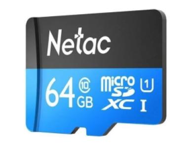 Карта памяти MICRO SDHC 64GB NT02P500STN-064G-S NETAC