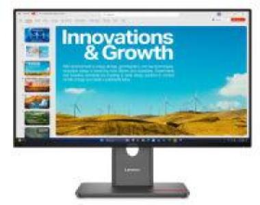 Монитор Lenovo 23,8" P24QD-40, 16:9, IPS, QHD, 4ms, 300cd, 120Hz, HDMI, DP, USB, USB-C, LAN, HAS