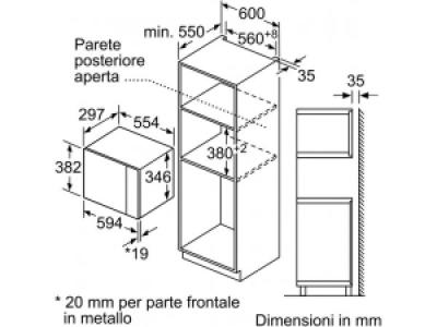 Встраиваемая микроволновая печь Bosch BFL523MS0