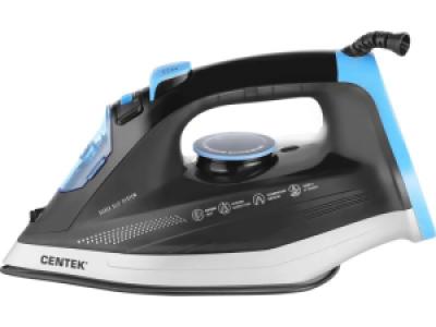 Утюг Centek CT-2315 черный/голубой