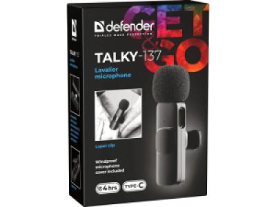 Микрофон Defender Talky-137 черный