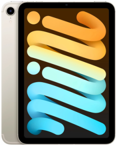 Планшет Apple iPad mini (2021) 64GB Wi-Fi + Cellular (Wi‑Fi + Cellular, 64 ГБ, Белый, 4 ГБ, Без Rustore)