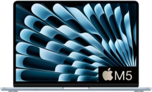 Ноутбук Apple MacBook Air 13 2026, Apple M5, RAM 24 ГБ, SSD 1 ТБ, Apple graphics 10-core, macOS, MDHK4, Sky Blue