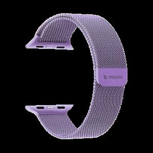 Ремешок Deppa Band Mesh для Apple Watch 42/44/45/49mm, нержавеющая сталь, лавандовый (арт.47148)