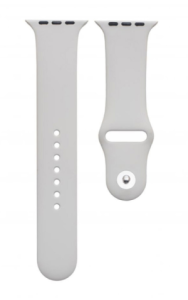 Сменный силиконовый ремешок для Apple Watch 38/40/41mm Cерый