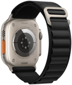 Ремешок Hoco для Apple Watch 42/44/45/49mm Original Series Alpine Loop Nylon Strap Black