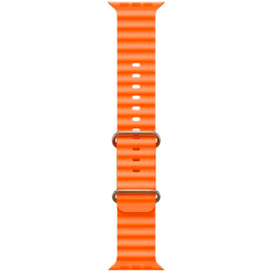 Ремешок Hoco для Apple Watch 42/44/45/49mm Marine Doble Buckle Silicone Strap Orange