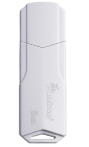 USB Флеш-накопитель Smartbuy Clue USB 2.0 8GB Белый (SB8GBCLU-W)