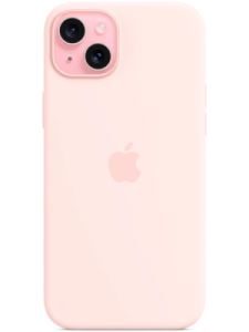 Чехол-накладка Apple MagSafe Silicone Case для iPhone 15 Plus Light Pink (MT143)