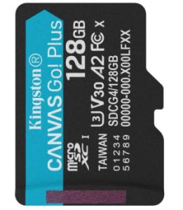 Карта памяти Micro SD Kingston Canvas Go! Plus 128GB Class10 200MB/s (SDCG4/128GB)