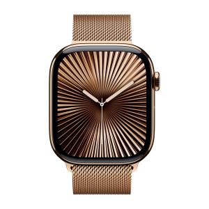 Ремешок для Apple Watch 46mm Milanese Loop M/L Gold