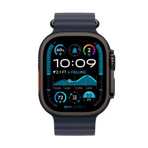 Ремешок для Apple Watch 49mm Ocean Band Black Titanium Finish Navy