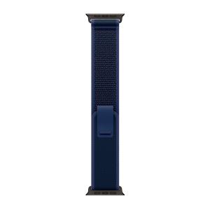 Ремешок для Apple Watch 49mm Trail Loop Black Titanium Finish M/L Blue